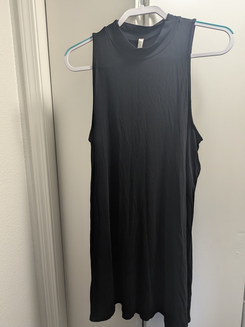 Lyss Loo Sleeveless Mock Neck Mini Dress - Black